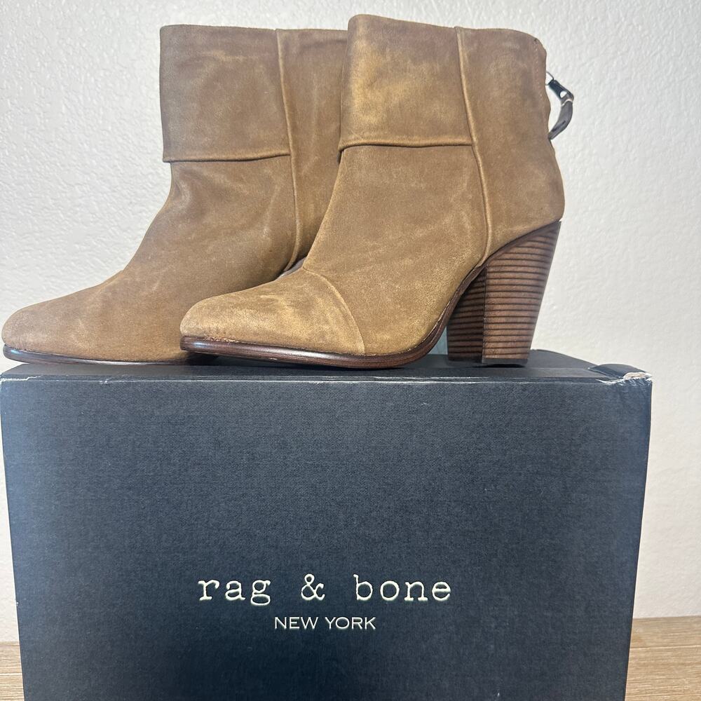 Rag‎ & Bone Brown Suede Classic Newbury Ankle Boot, New in Box, size 41, US 9-10